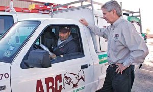 ABC Home & Commercial Services President Bobby Jenkins (right). Photo: ABC Home & Commercial Services