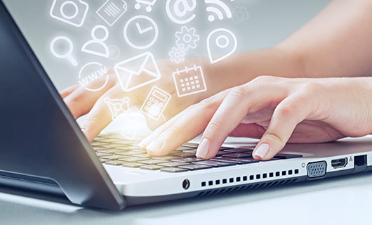 Keyboard typing. Photo illustration: ©istock.com/Ali Kerem Yücel