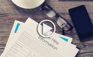 New hire video splash image. Photo: iStock.com/Courtney Keating