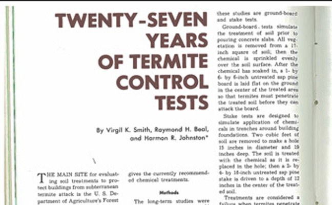 Photo: Pest Management Professional Magazine, June 1972 archives