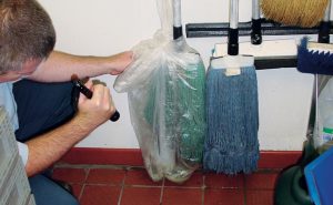 Flashlight inspection, PHOTO: Mark Sheperdigian, BCE