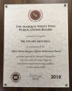 Dr. Mitchell's hardware from Marquis Who's Who (Photo: Dr. Mitchell)
