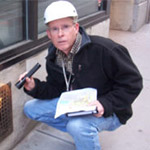 Dr. Bobby Corrigan inspects a grate in New York City, in a photo used in his 2008 PMP Hall of Fame induction. PHOTO: BOBBY CORRIGAN