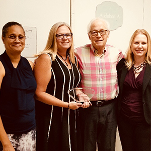 From left is Grace Byrd (Massey), benefits manager, Jennifer Pharris (Massey), director of human resources, and two members of Chepenik Financial. PHOTO: MASSEY SERVICES