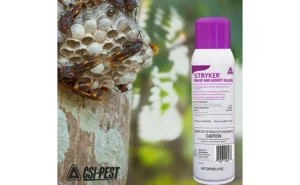 Stryker can with stinging insect nest