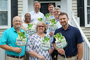Top row from left, Stuart Aust, Chris Aust. Middle row, from left, Karen Bradford and Matt Whiting. Bottom row, from left, Mickey, Denise and Matthew Ferrell. PHOTO: THE AUST GROUP