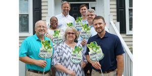 Top row from left, Stuart Aust, Chris Aust. Middle row, from left, Karen Bradford and Matt Whiting. Bottom row, from left, Mickey, Denise and Matthew Ferrell. PHOTO: THE AUST GROUP