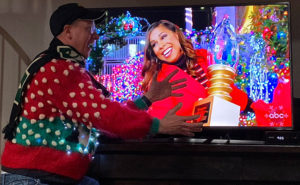 Eric, you can't take the trophy away from Gina. PHOTO: LIGHTING SOLUTIONS