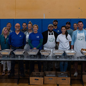 Nozzle Nolen volunteers served more than 200 children Thanksgiving dinner this year. PHOTO: NOZZLE NOLEN