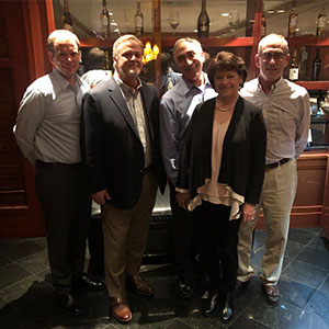From left are George Todd, VP of corporate development for Certus; Rand Hollon of Preferred Business Brokers; Howard Hoskins, owner of Hoskins Pest Control; Mary Jo Strickland of Hoskins Pest Control; and Ben Kaplan, CFO of Certus. PHOTO: CERTUS
