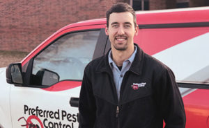 Smith, an “American Ninja Warrior” competitor, also is a husband and father of four children under the age of 6. PHOTO: PREFERRED PEST CONTROL