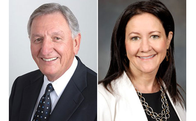 Harvey Massey, left, and Jean Nowry