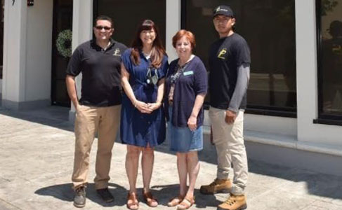 From left are PPS President Favio Ulloa; Debbie Provencher and Jackie from Lighthouse Pregnancy Resource Center; and PPS service technician Derek Palacios. PHOTO: PRESTIGE PEST SERVICES