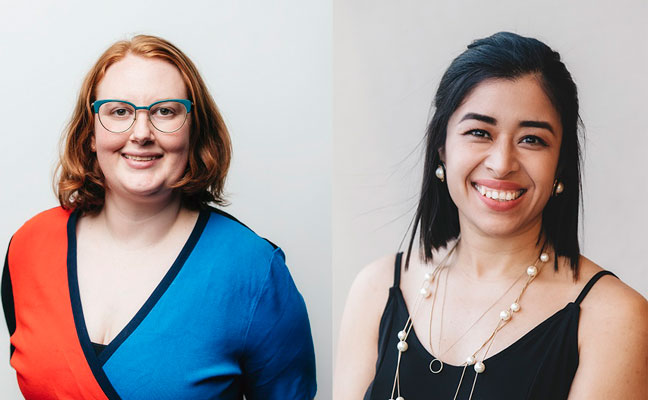 Ashley Roden and Edna Alfaro Inocente