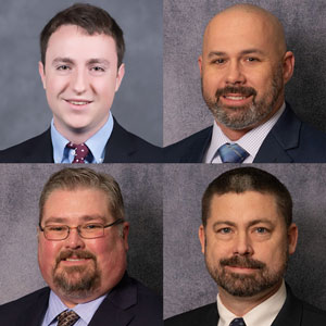 Clockwise: Andrew Davitt, Jeremy Wall, Will Shacklett and Joe Shuler