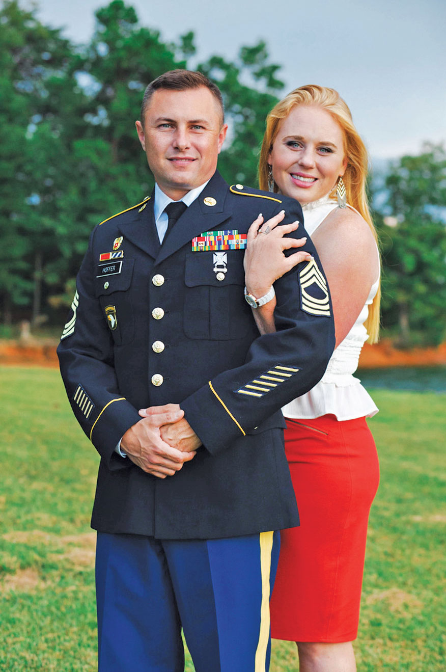 Stephanie Hoffer says she and her husband, Jody, drew up plans for their company while he was on tour in Afghanistan. (Photo: Stephanie Hoffer)