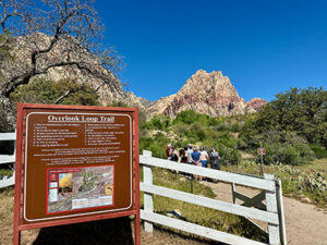 The sign featured a map of the Overlook Loop Trail. PHOTO: PMP STAFF
