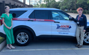 The Houston Commercial team includes Carrie Howell, left, and Sandy Eason. PHOTO: ARROW EXTERMINATORS