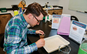 Josiah Ritchey, a senior vector entomologist for Rentokil Terminix, conducted demonstrations in the Rentokil Terminix Innovation Center’s Vector Lab during the June 6 open house. (Photo: Rentokil Terminix)