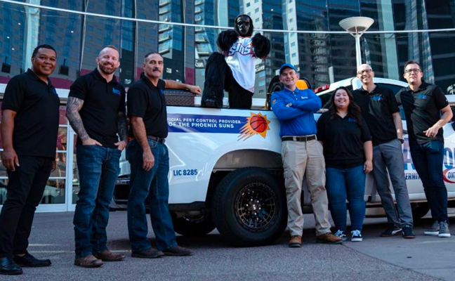 ACTION Termite & Pest Control will now be the official pest control provider of the Phoenix Suns across all facilities. PHOTO: ACTION TERMITE & PEST CONTROL
