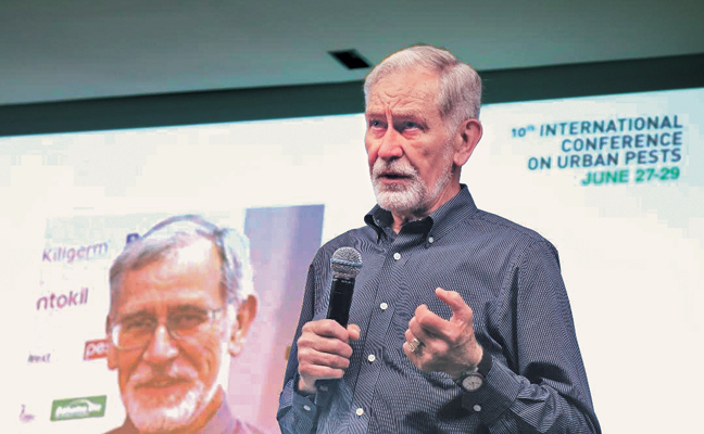 Dr. William H. Robinson presents a session at a recent ICUP event. PHOTO COURTESY OF DR. WILLIAM ROBINSON