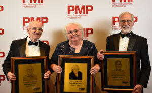 Dr. Harold Harlan, BCE; Pat Hottel, BCE; and Dr. Bill Robinson are members of the PMP Hall of Fame Class of 2024. PHOTO: PMP STAFF