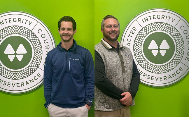 Sam Walker, Waynes Pest Control (left) and Justin Morrow, Waynes Pest Control (right). PHOTO: WAYNES PEST CONTROL