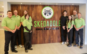 The Columbus, Ohio-based team inside the new location. PHOTO: SKEDADDLE HUMANE WILDLIFE CONTROL