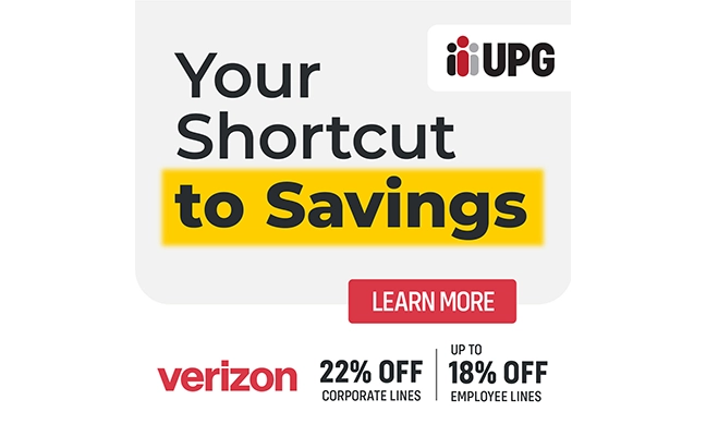 "Shortcut to Savings" text for UPG