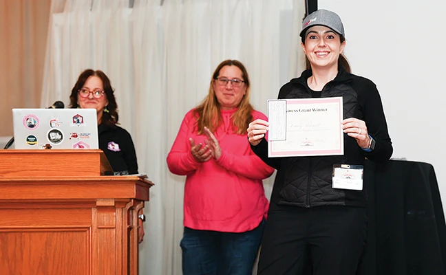 Emily Kriley, ACE, is the recipient of the 2025 WIPC Business Grant. The money helped her open Pink Pest Solutions in Leawood, Kan., this year. PHOTO: FOSTER BRUSCA