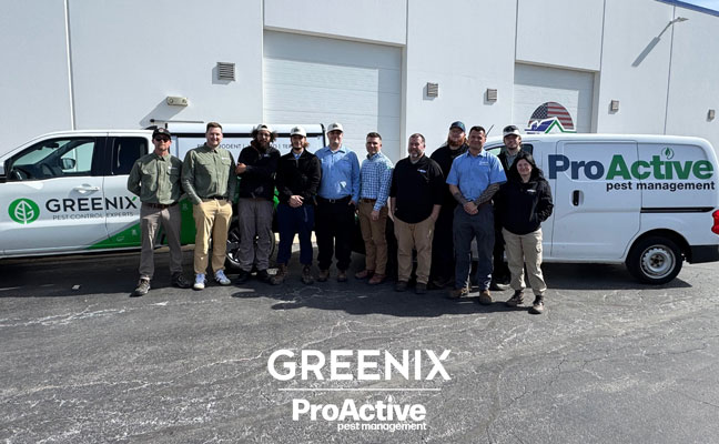 Greenix Pest Control acquired Proactive Pest Solutions in Chicago. PHOTO: GREENIX PEST CONTROL