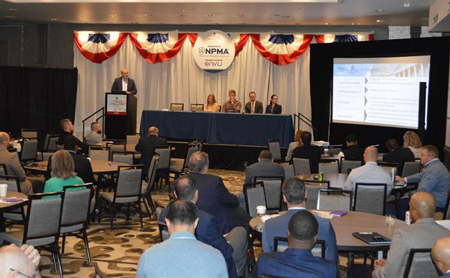 Members of a task force to develop sustainable solutions for pest control companies discussed their findings. PHOTO: PMP STAFF