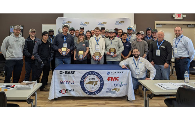 4 graduated the Premier Technician Program, which is made possible through the contributions of its Strategic Founding Partners including BASF, Bell Laboratories, Corteva Agriscience, ENVU, FMC and Syngenta. PHOTO: NCPMA
