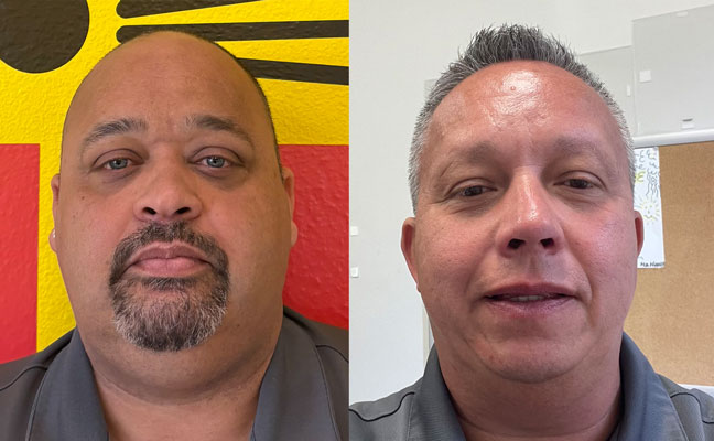 Damon Evans and Robert Bucher.