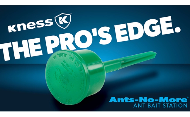 Ants-No-More station with tagline overlay