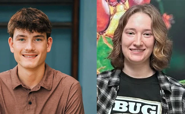 From left: Aiden Bemis and Colleen Murphy.