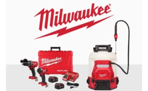 Milwaukee Tool group shot with logo