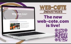 Graphic showcasing Web-Cote's relaunched site