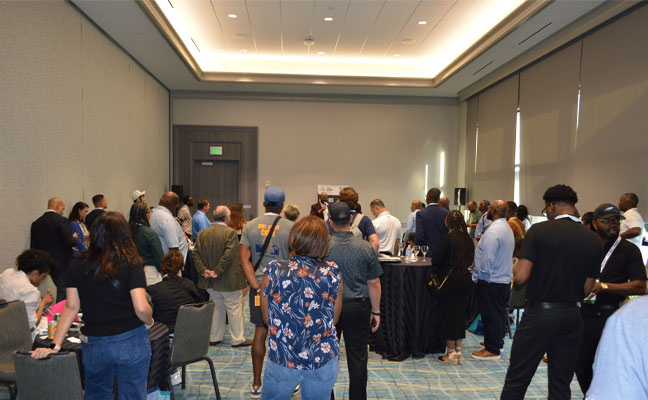 The Black Ownership Matters (BOM) meeting and reception welcomed guests and members alike.