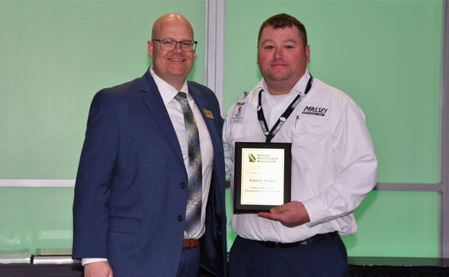 Patrick Morris receives the Outstanding Professional Award.