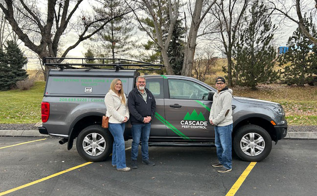 Pictured l to r: Managers Ashley Risting, Kevin Peterson and Sakhom Thien (field manager).