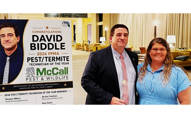 Dave and Wendy Biddle at FPMA awards event.