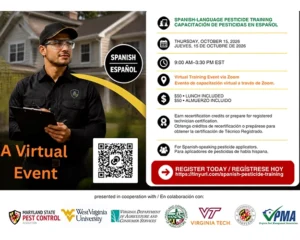 Technician next to text explaining event highlights
